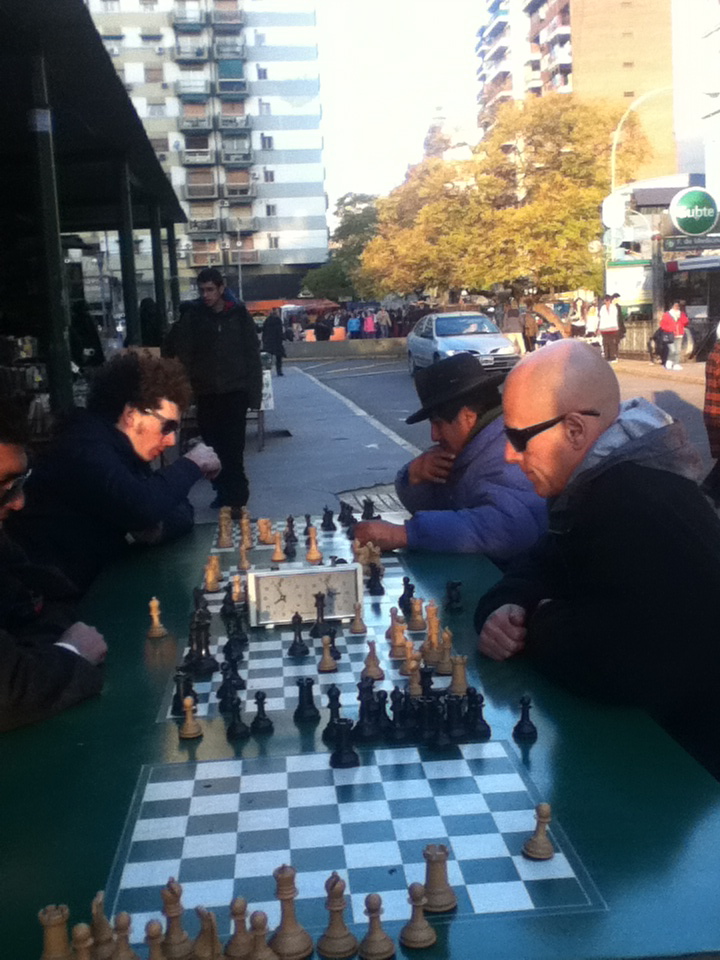 Chess in Buenos Aires-Spanish Speaking games in the square